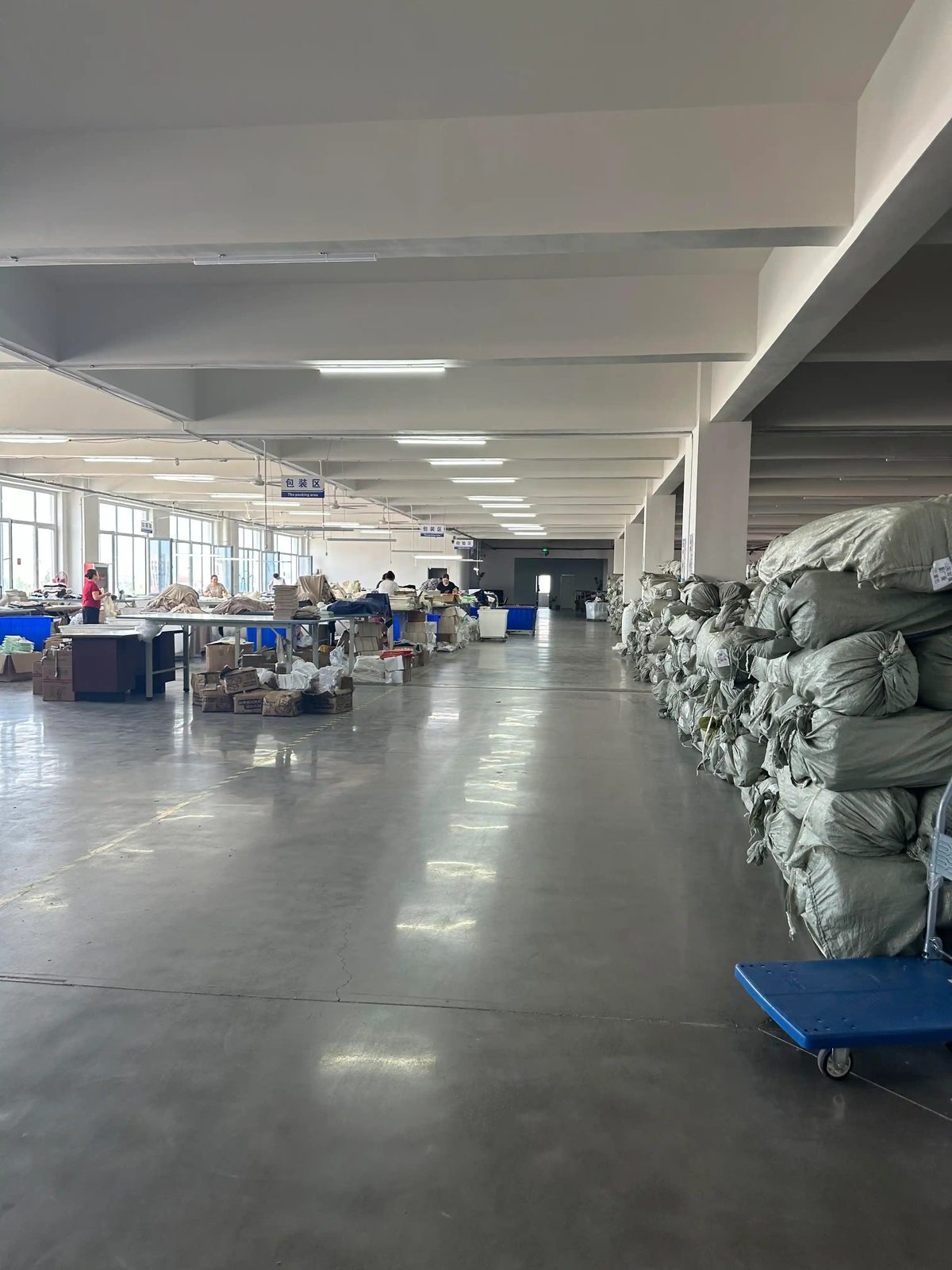 SILAMON finishing and packing area
