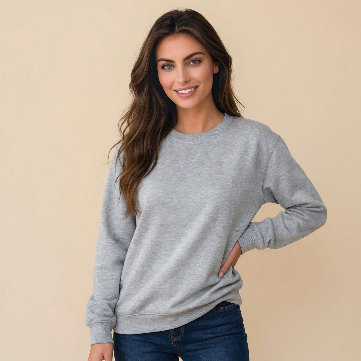 Grey crewneck sweatshirt - SILAMON
