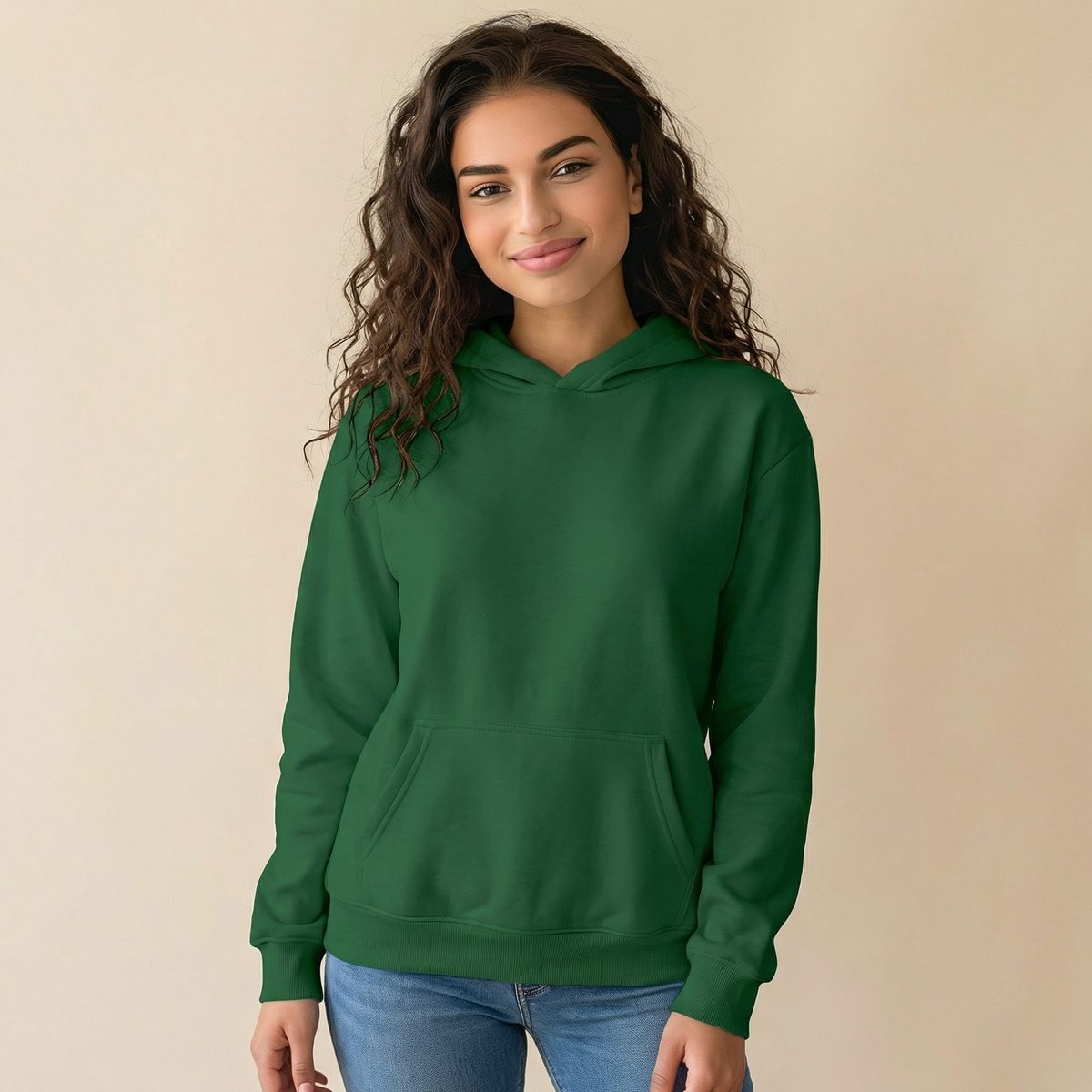 Green pullover hoodie - SILAMON