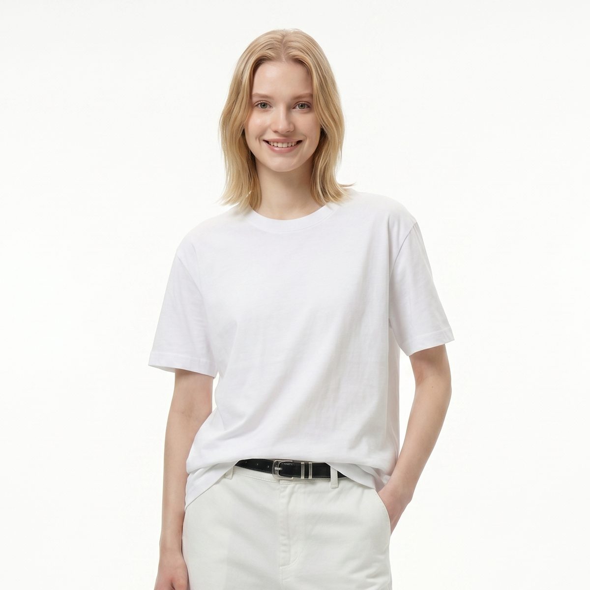 White oversized T-Shirt - SILAMON